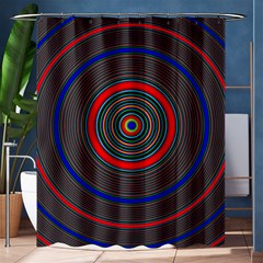 Art Design Fractal Circle Shower Curtain 60  X 72  (medium)  by Pakrebo