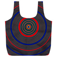 Art Design Fractal Circle Full Print Recycle Bag (xl) by Pakrebo