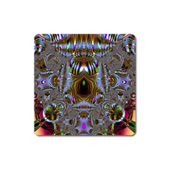 Art Artwork Fractal Digital Art Square Magnet by Pakrebo