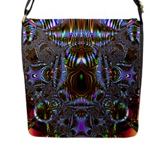 Art Artwork Fractal Digital Art Flap Closure Messenger Bag (l) by Pakrebo