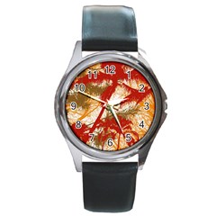 Into The Forest Paradise Round Metal Watch