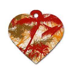 Into The Forest Paradise Dog Tag Heart (two Sides)