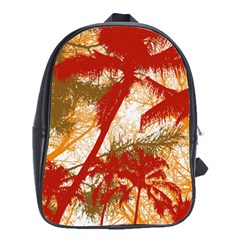 Into The Forest Paradise School Bag (large) by impacteesstreetweartwo