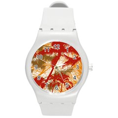 Into The Forest Paradise Round Plastic Sport Watch (m) by impacteesstreetweartwo