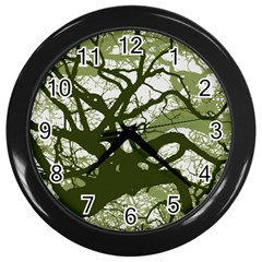 Into The Forest 11 Wall Clock (black) by impacteesstreetweartwo