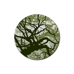 Into The Forest 11 Rubber Coaster (round)  by impacteesstreetweartwo