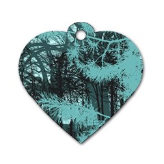 Into The Forest 16 Dog Tag Heart (two Sides) by impacteesstreetweartwo