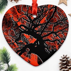 Into The Forest 6 Heart Ornament (two Sides)