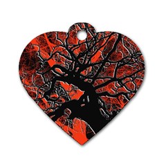 Into The Forest 6 Dog Tag Heart (two Sides) by impacteesstreetweartwo