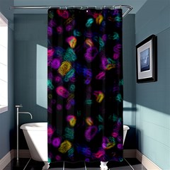 Neon Brushes                      Shower Curtain 36  X 72  by LalyLauraFLM