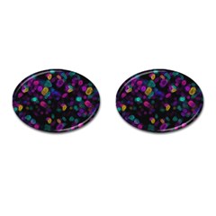 Neon Brushes                      Cufflinks (oval) by LalyLauraFLM