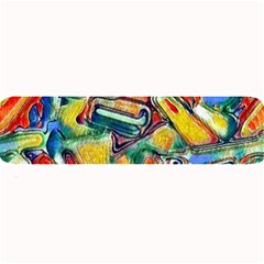 Colorful Painted Shapes                     Large Bar Mat by LalyLauraFLM