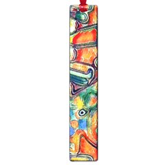 Colorful Painted Shapes                      Large Book Mark by LalyLauraFLM