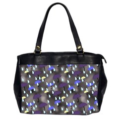 Rain And Umbrellas Oversize Office Handbag (2 Sides) by bloomingvinedesign