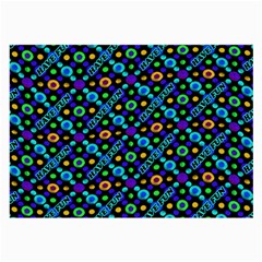 Have Fun Multicolored Text Pattern Large Glasses Cloth (2 Sides)