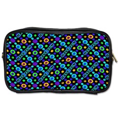 Have Fun Multicolored Text Pattern Toiletries Bag (Two Sides)