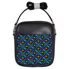 Have Fun Multicolored Text Pattern Girls Sling Bag