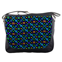 Have Fun Multicolored Text Pattern Messenger Bag