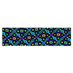 Have Fun Multicolored Text Pattern Satin Scarf (Oblong) Front