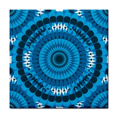 Blue For Pattern Ceramic Tile by moravaldes