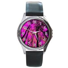 Into The Forest 2 Round Metal Watch