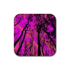 Into The Forest 2 Rubber Coaster (square)  by impacteesstreetweartwo