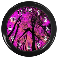 Into The Forest 2 Wall Clock (Black)