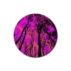 Into The Forest 2 Rubber Coaster (round)  by impacteesstreetweartwo