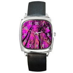 Into The Forest 2 Square Metal Watch by impacteesstreetweartwo