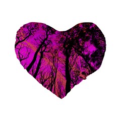 Into The Forest 2 Standard 16  Premium Heart Shape Cushions