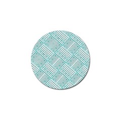 Wood Texture Diagonal Pastel Blue Golf Ball Marker by Mariart