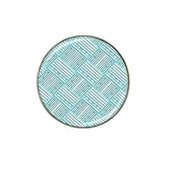 Wood Texture Diagonal Pastel Blue Hat Clip Ball Marker by Mariart