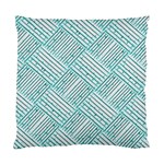 Wood Texture Diagonal Pastel Blue Standard Cushion Case (Two Sides) Front