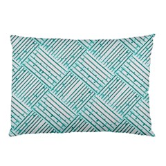 Wood Texture Diagonal Pastel Blue Pillow Case by Mariart