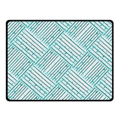 Wood Texture Diagonal Pastel Blue Fleece Blanket (small) by Mariart