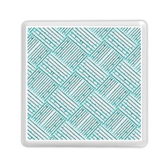 Wood Texture Diagonal Pastel Blue Memory Card Reader (square) by Mariart