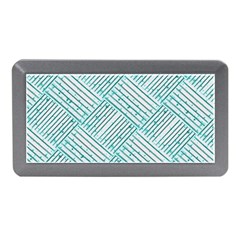 Wood Texture Diagonal Pastel Blue Memory Card Reader (mini) by Mariart