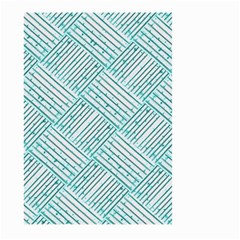 Wood Texture Diagonal Pastel Blue Large Garden Flag (two Sides) by Mariart