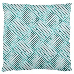 Wood Texture Diagonal Pastel Blue Large Cushion Case (one Side) by Mariart