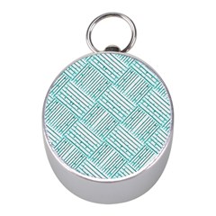 Wood Texture Diagonal Pastel Blue Mini Silver Compasses by Mariart