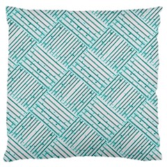 Wood Texture Diagonal Pastel Blue Standard Flano Cushion Case (one Side) by Mariart