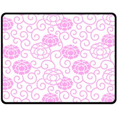 Spring Flowers Plant Fleece Blanket (medium) 