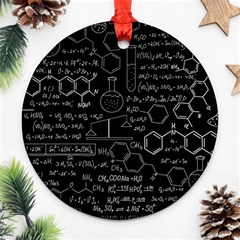 Medical Biology Detail Medicine Psychedelic Science Abstract Abstraction Chemistry Genetics Round Ornament (two Sides)