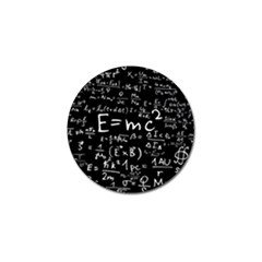 Science Albert Einstein Formula Mathematics Physics Special Relativity Golf Ball Marker (10 Pack) by Sudhe