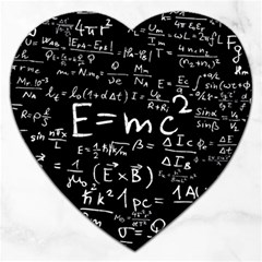 Science Albert Einstein Formula Mathematics Physics Special Relativity Jigsaw Puzzle (heart)