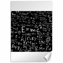 Science Albert Einstein Formula Mathematics Physics Special Relativity Canvas 12  X 18  by Sudhe