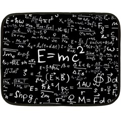 Science Albert Einstein Formula Mathematics Physics Special Relativity Fleece Blanket (mini) by Sudhe