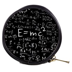 Science Albert Einstein Formula Mathematics Physics Special Relativity Mini Makeup Bag by Sudhe