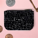 Science Albert Einstein Formula Mathematics Physics Special Relativity Mini Coin Purse Back