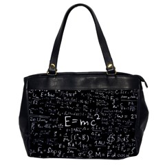 Science Albert Einstein Formula Mathematics Physics Special Relativity Oversize Office Handbag by Sudhe